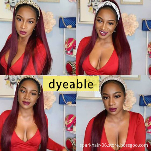 Virgin Cuticle Aligned Human Hair Headband Wig For Black Women Brazilian Body Deep Water Wave Kinky Curly Headbands Wig